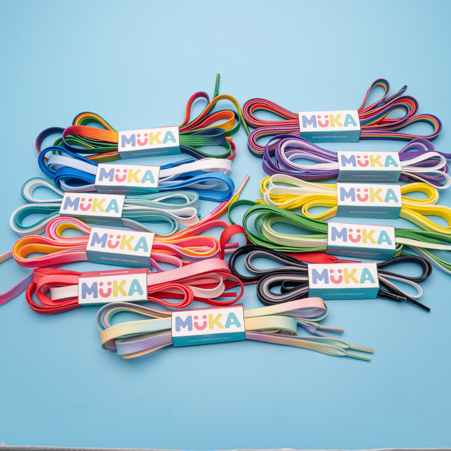 Shoelaces Rainbow Multi Colour