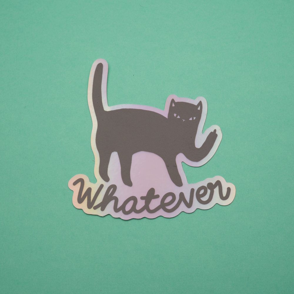 Whatever Cat sticker