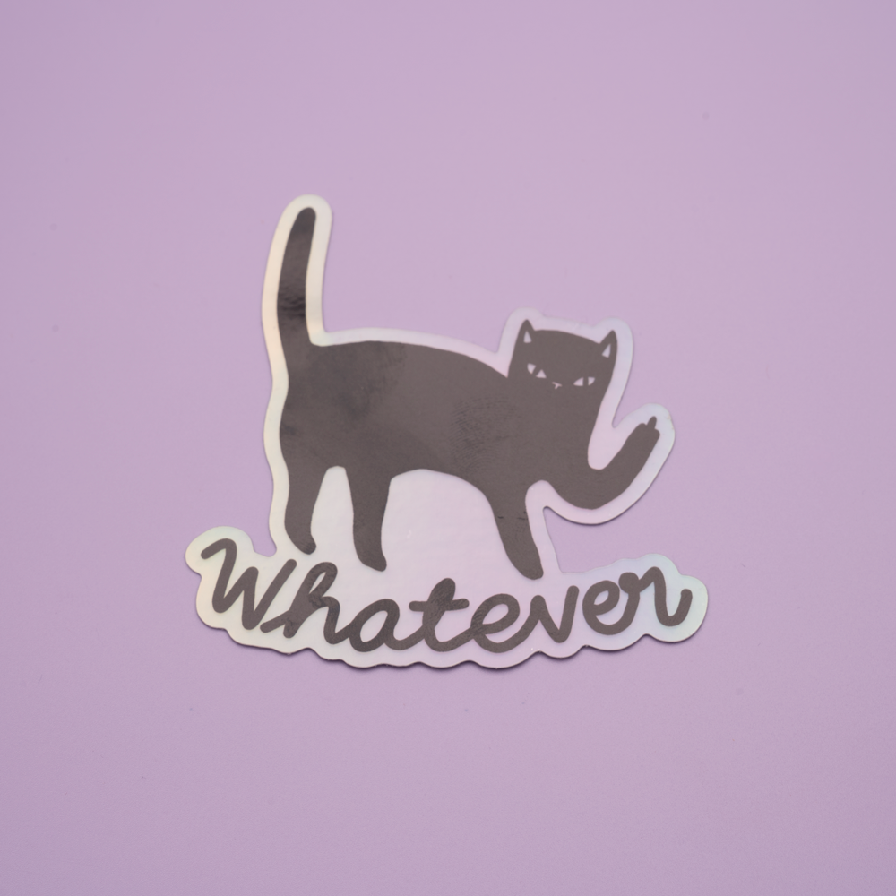Whatever Cat sticker