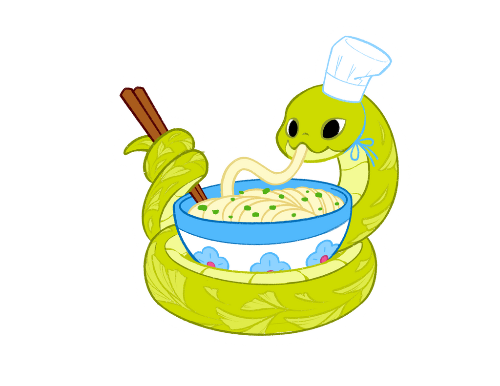 Danger Noodle Chef Sticker + Magnet Set - MUKA