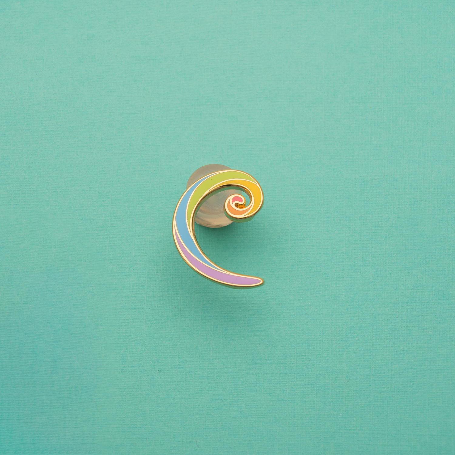 Fibonacci Swirl Pin - MUKA