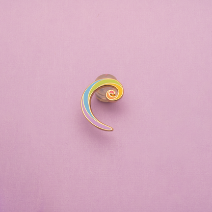 Fibonacci Swirl Pin