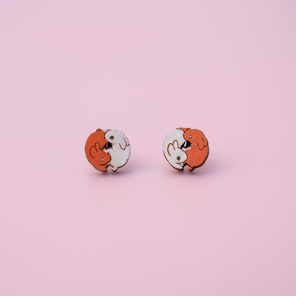 Moon Bunny Studs - MUKA