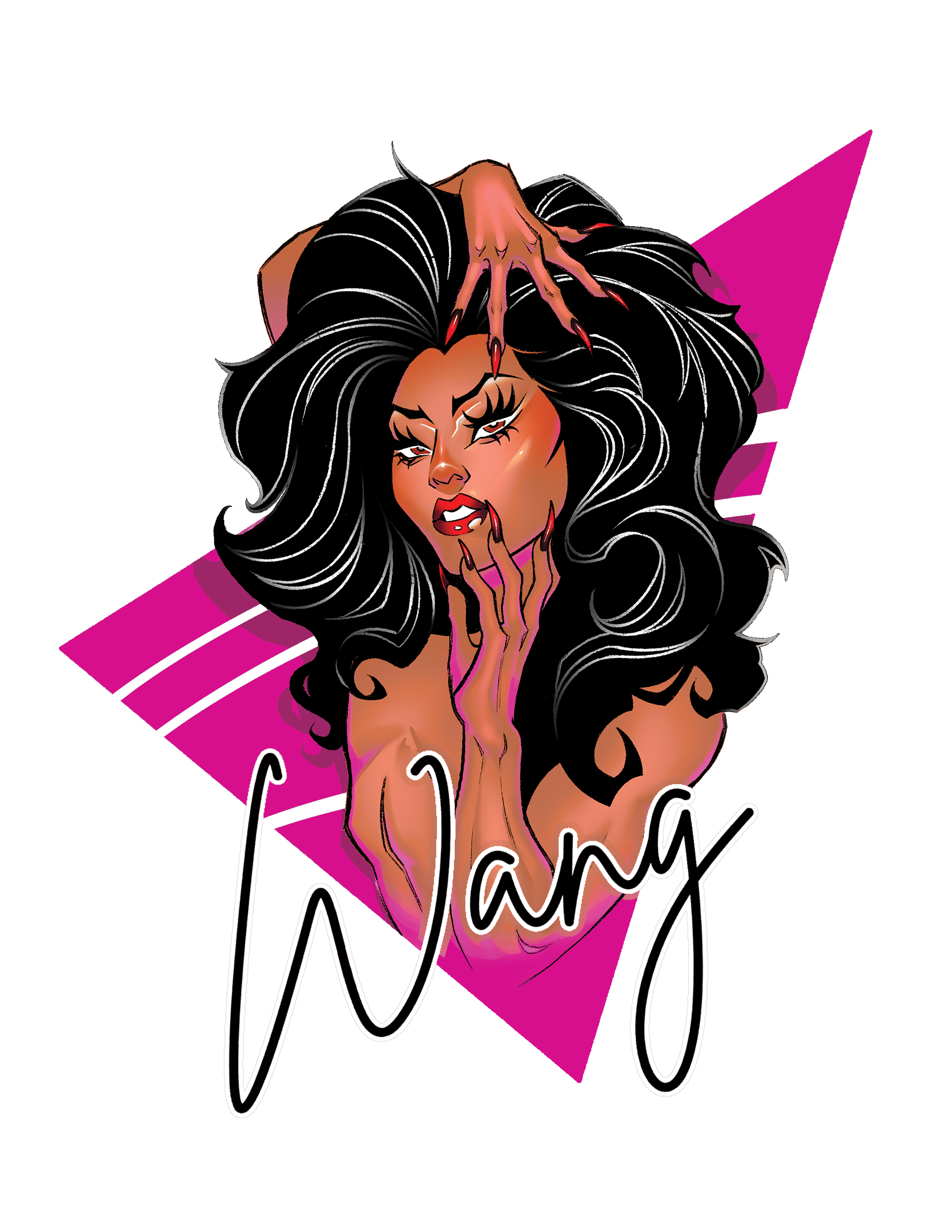 MW x M Portrait Tie Dye High Hip Tee - MUKA