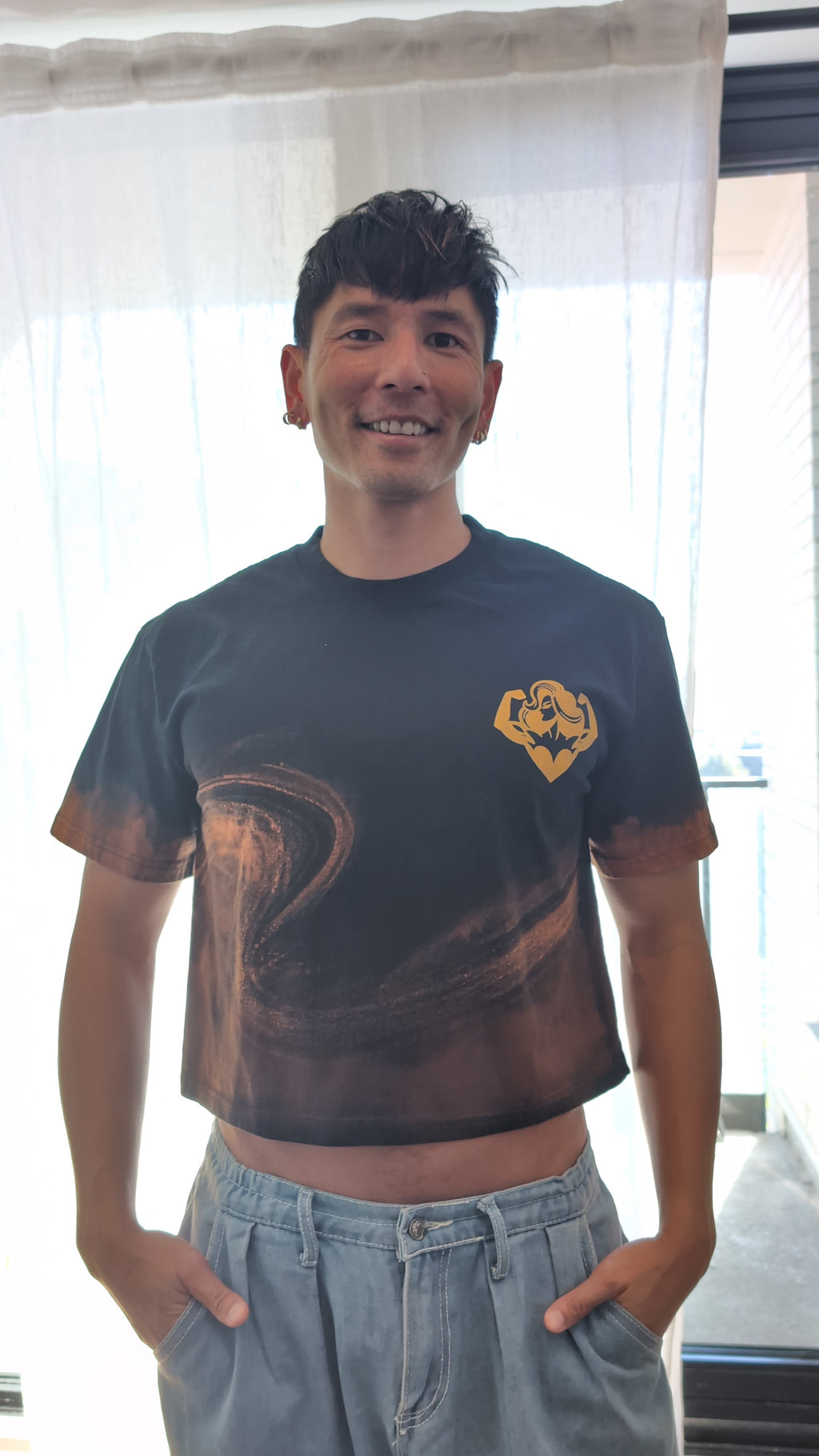 MW x M Wind Goddess Bleached High Hip Tee - MUKA