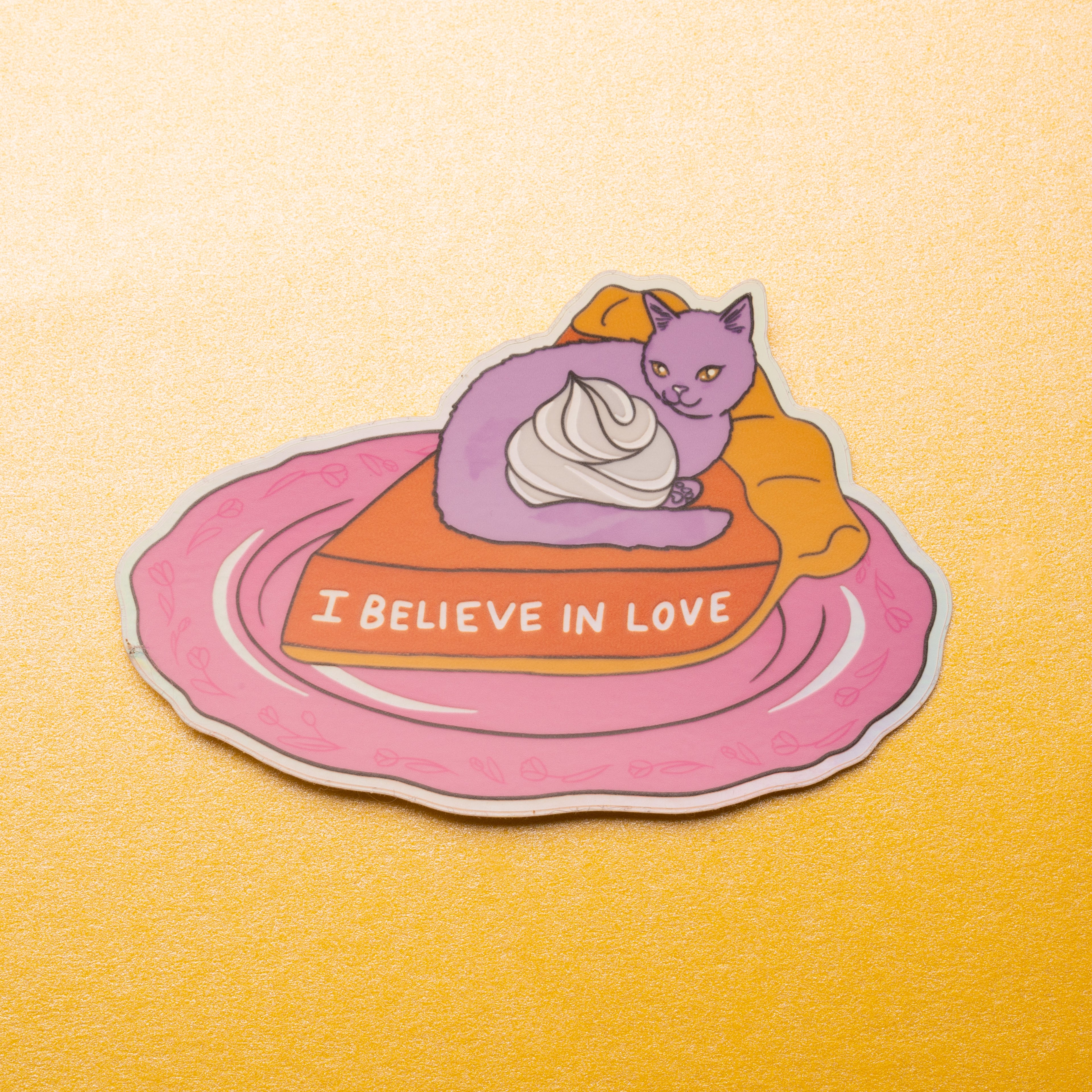 Pumpkin Pie Cat Sticker - MUKA