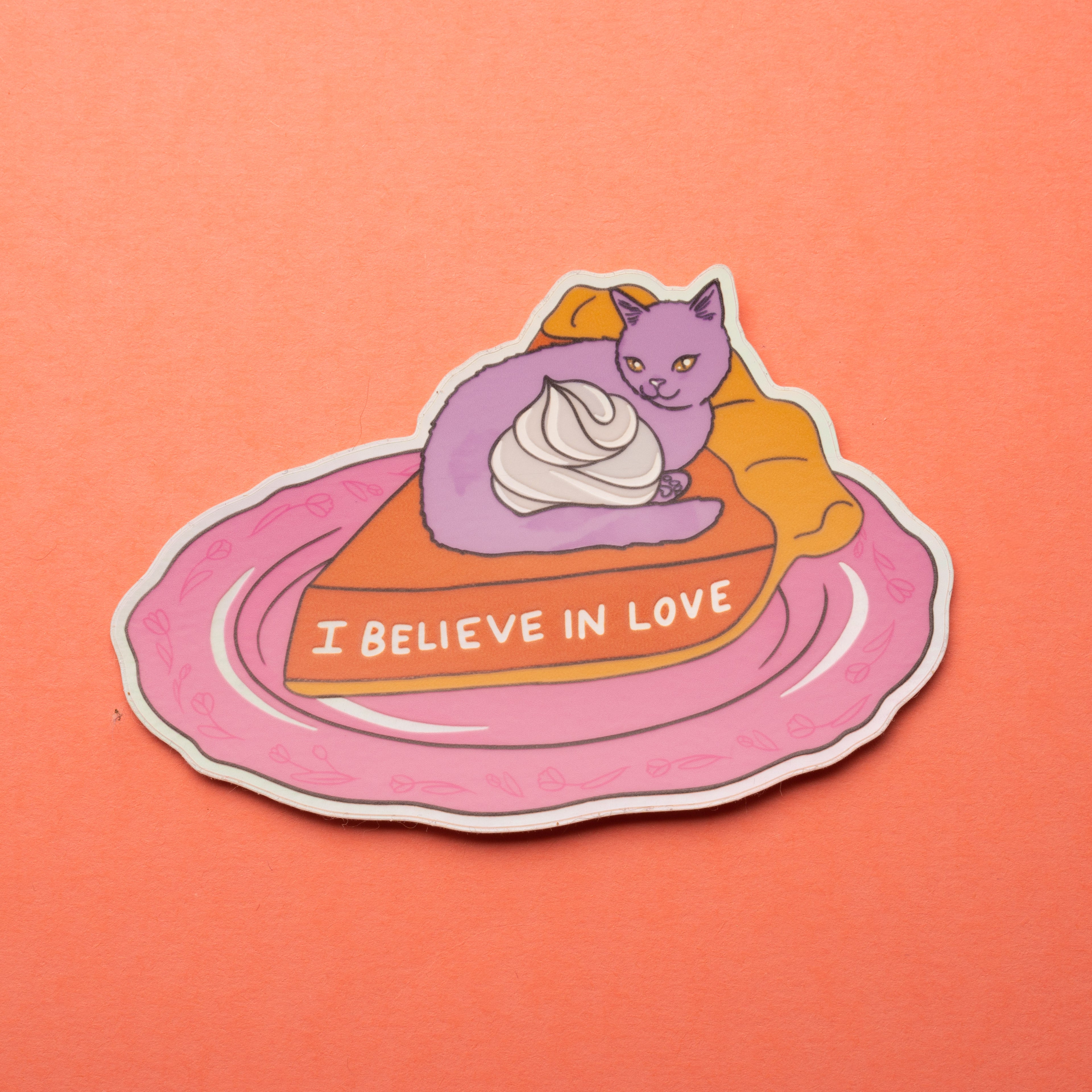Pumpkin Pie Cat Sticker - MUKA