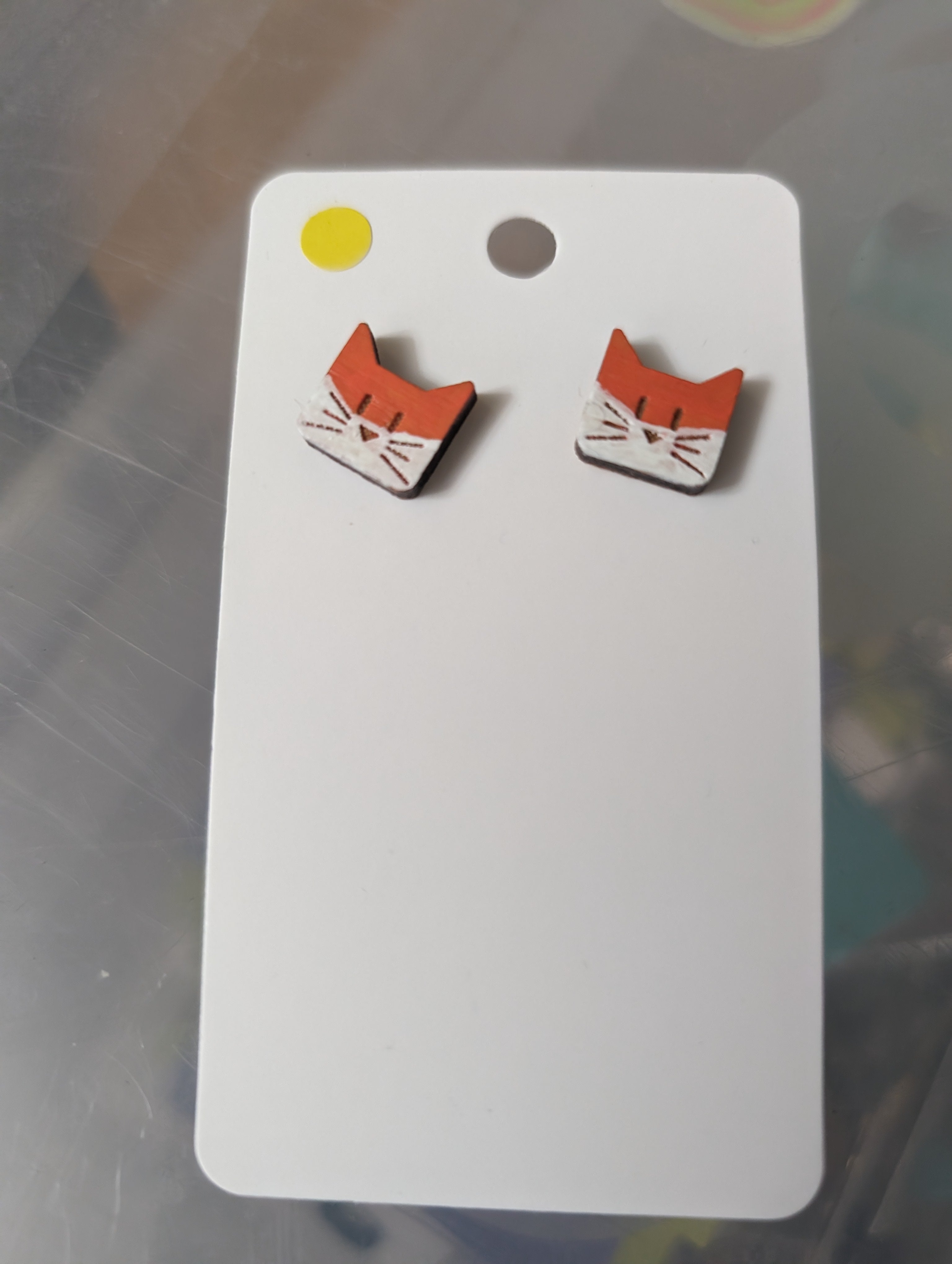 Square MuCat Earrings - MUKA