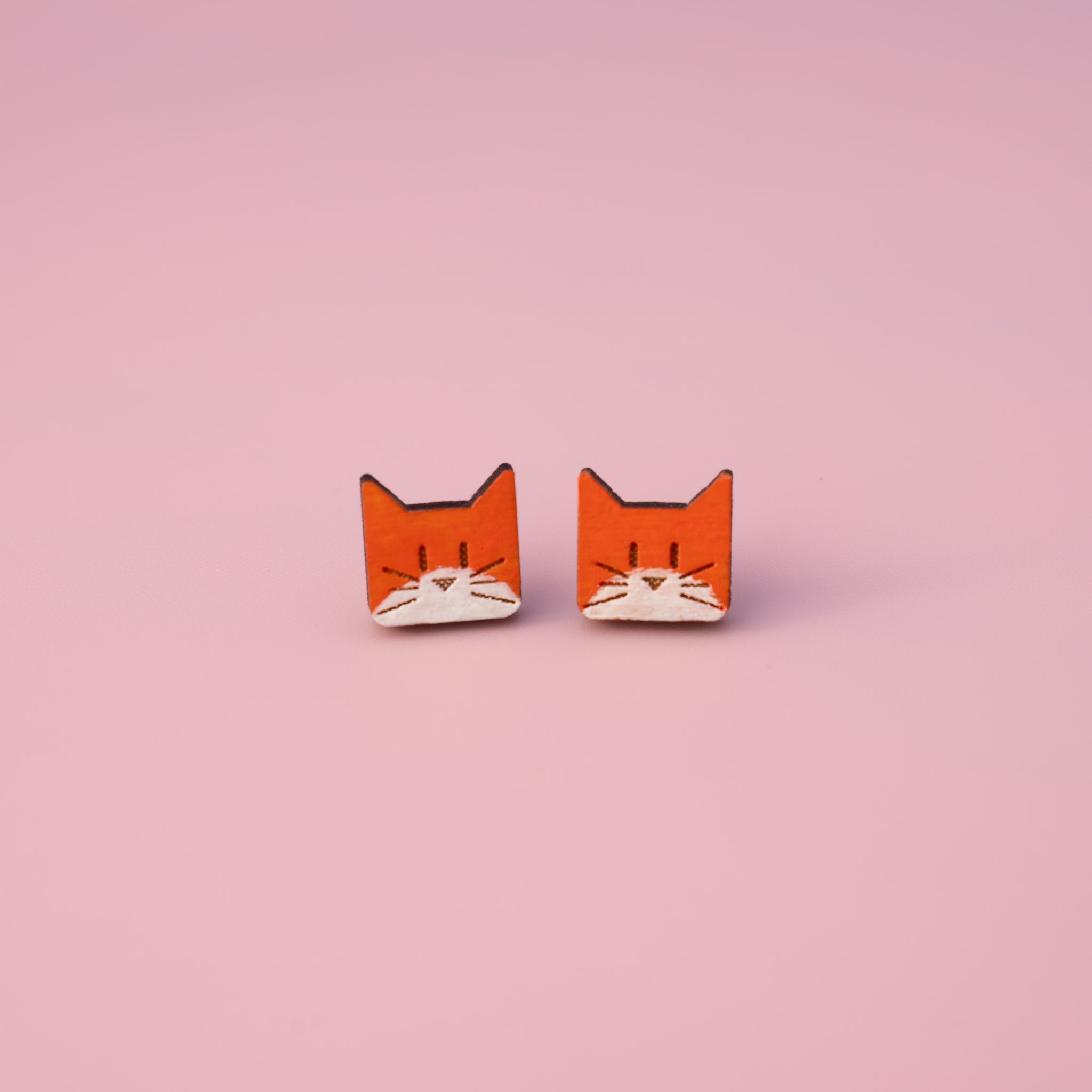 Square MuCat Earrings - MUKA