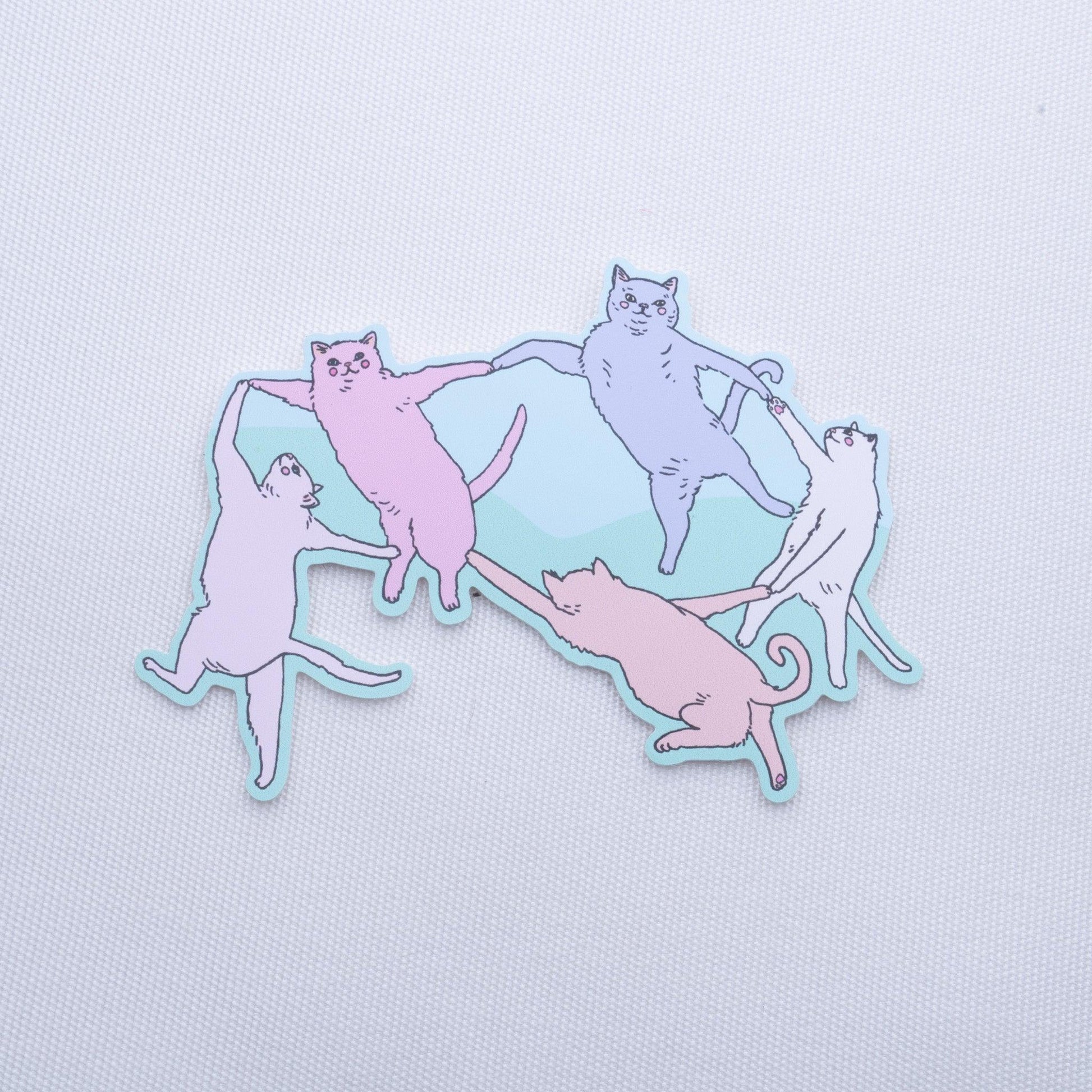Dancing Cats Sticker - MUKA