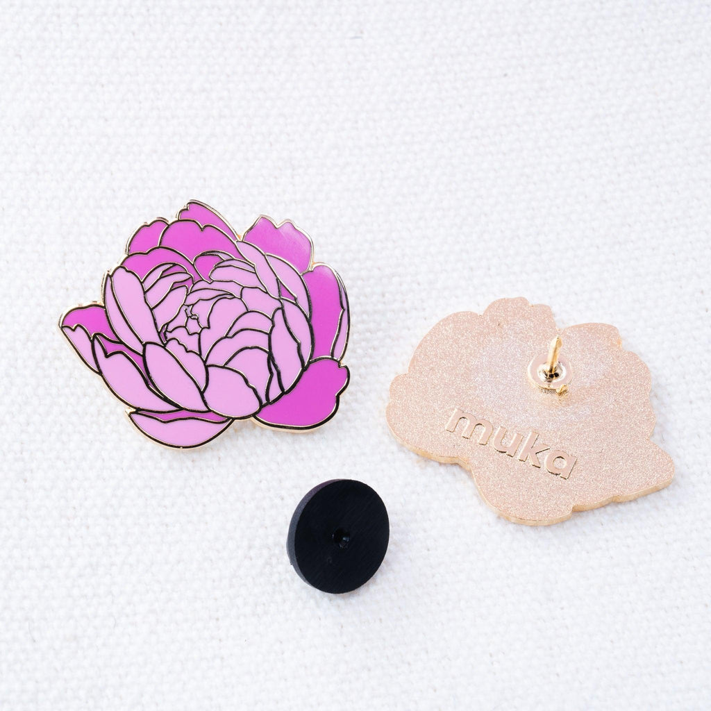 Peony Enamel Pin - MUKA