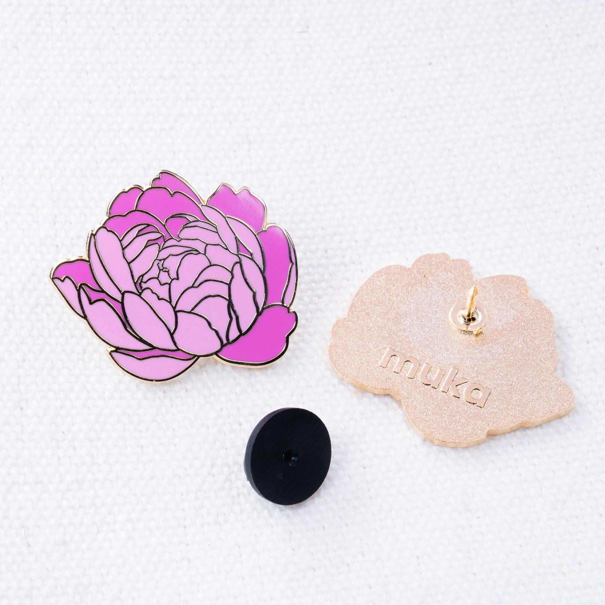 Peony Enamel Pin - MUKA