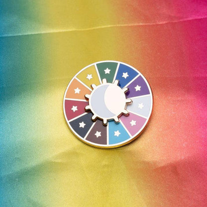 Extraordinary Inclusive Rainbow Spinning Wheel Pin - MUKA
