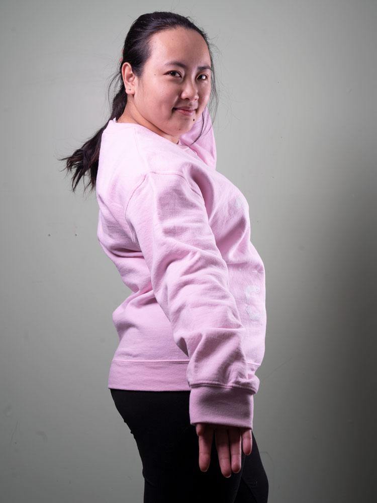 Too Tired To Care Sweater Pink - MUKA