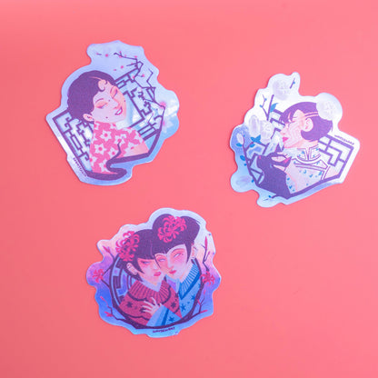 Vintage Beauties Holo Sticker - MUKA